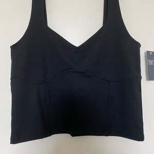 Abercrombie Black Corset Tank Top